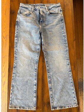 NWT! AG Kinsley 360° High-Rise Cropped 360° Stretch Denim_Washed_ Sz 29